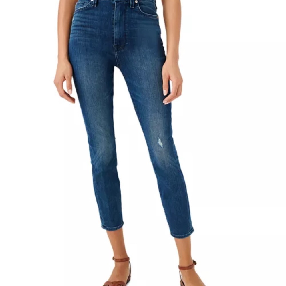 7 For All Mankind Aubrey Jean in Libra Blue Size 27.  Worn once.